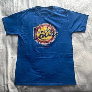 Official Uncle Lou's Fried Chicken Men’s Blue T-Shirt Size M
